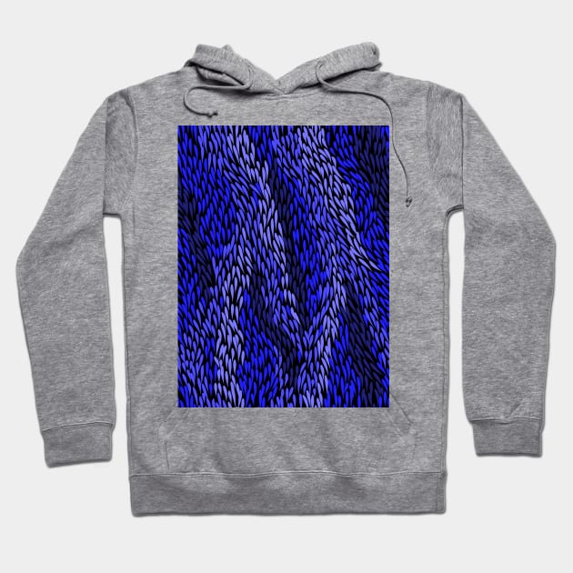 Aboriginal Art - Sea Grass Blue Hoodie by hogartharts